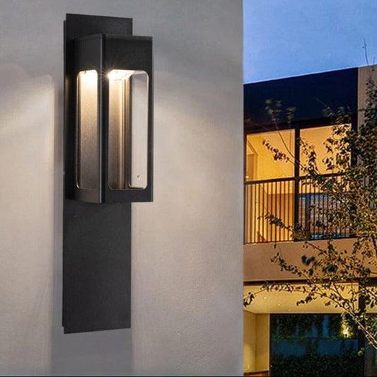 Verthara IP67 Waterproof LED Outdoor Wall Light With Motion Sensor – Aluminium - Black/Bronze - Modern Design - Energy Efficient - 12W