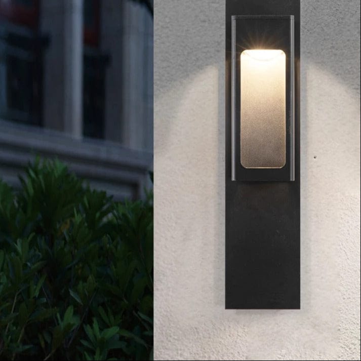 Verthara IP67 Waterproof LED Outdoor Wall Light With Motion Sensor – Aluminium - Black/Bronze - Modern Design - Energy Efficient - 12W
