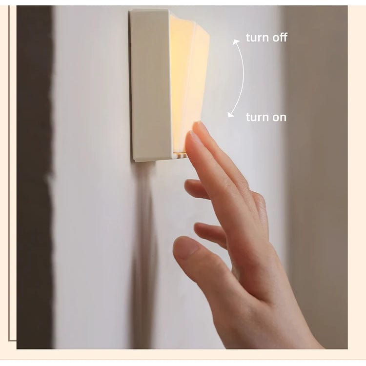 Verthara LED Bedside Table Lamp with Magnetic Attraction – Modern Nightstand Lamp for Bedroom, Warm White Glow, USB Rechargeable