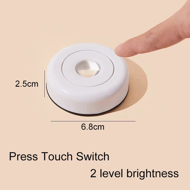 Verthara LED Cat Eye Spotlight Under Cabinet Light with Touch Sensor and Multiple Color Options for Kitchen and Home Lighting