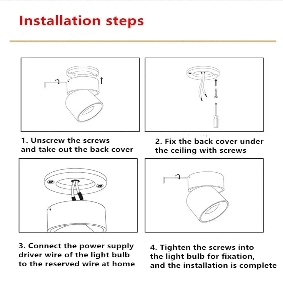 Verthara LED Ceiling Spotlights Macaron