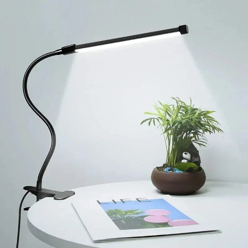Verthara LED Clip-On Desk Lamp with Adjustable Brightness and Eye Protection – Table Lamp for Reading and Studying
