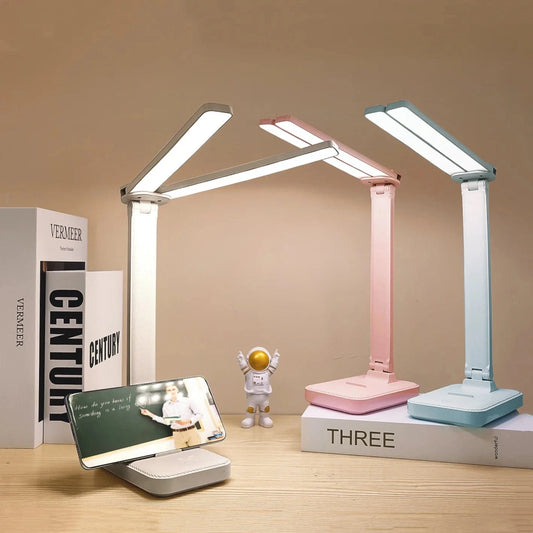 Verthara LED Desk Lamp - Cordless - USB Rechargeable - Dimmable - Foldable Design - Eye Protection - Available in Multiple Colours