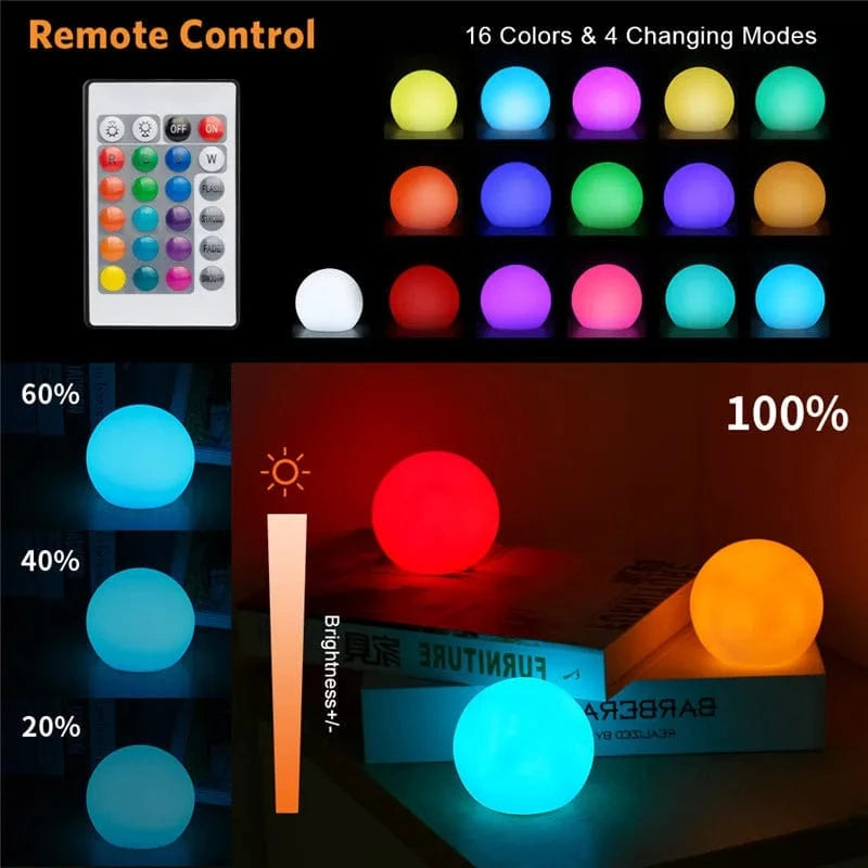 Verthara LED Floating Pool Light with Remote Control – 16 Colors, Waterproof Pool Lamp for Outdoor Events and Swimming Pool Decor