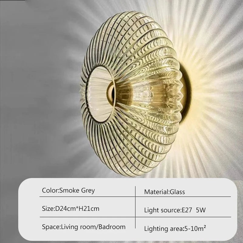 Verthara LED Glass Wall Sconce