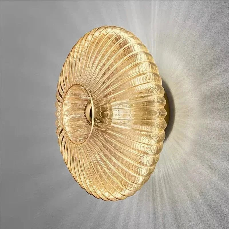 Verthara LED Glass Wall Sconce Cognac / Warm white