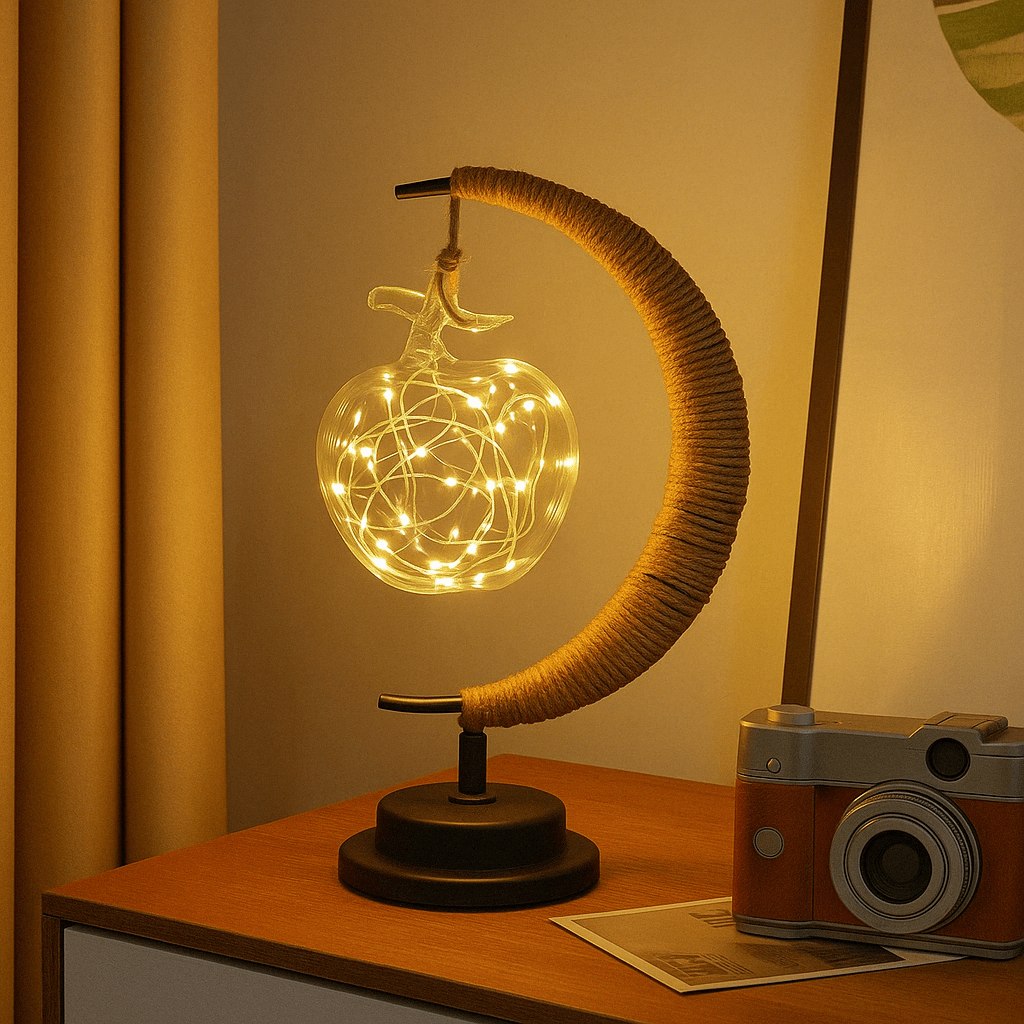 Verthara LED Moon Star Night Light Apple / Warm Light