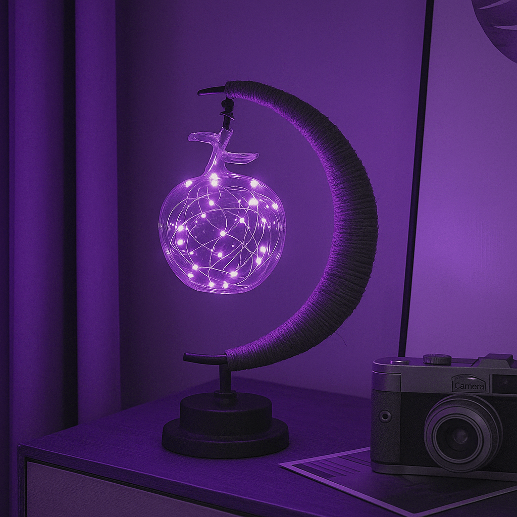 Verthara LED Moon Star Night Light Apple / Purple