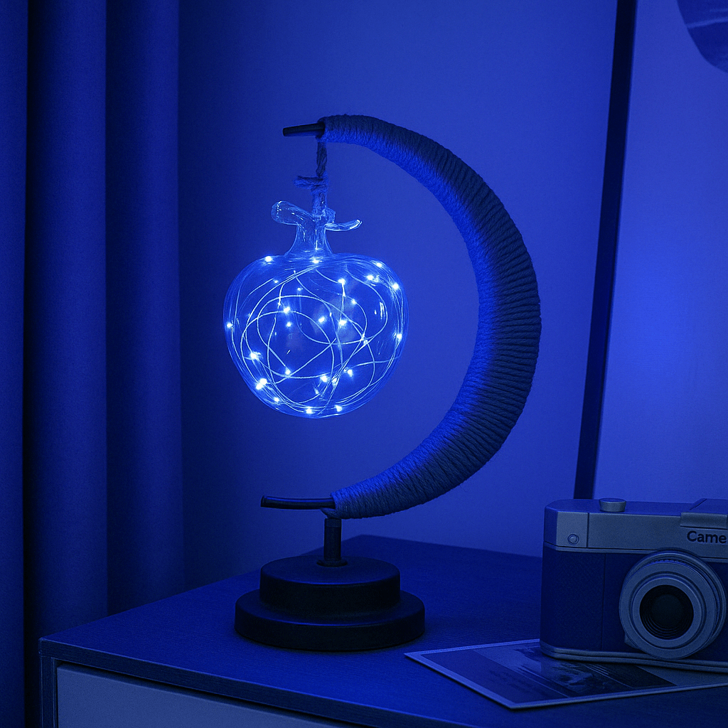 Verthara LED Moon Star Night Light Apple / Blue