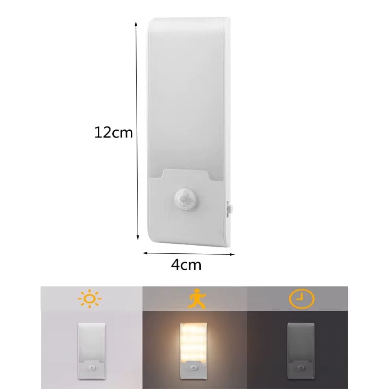 Verthara LED Motion Sensor Night Light - Rechargeable USB Type-C - Cool & Warm White