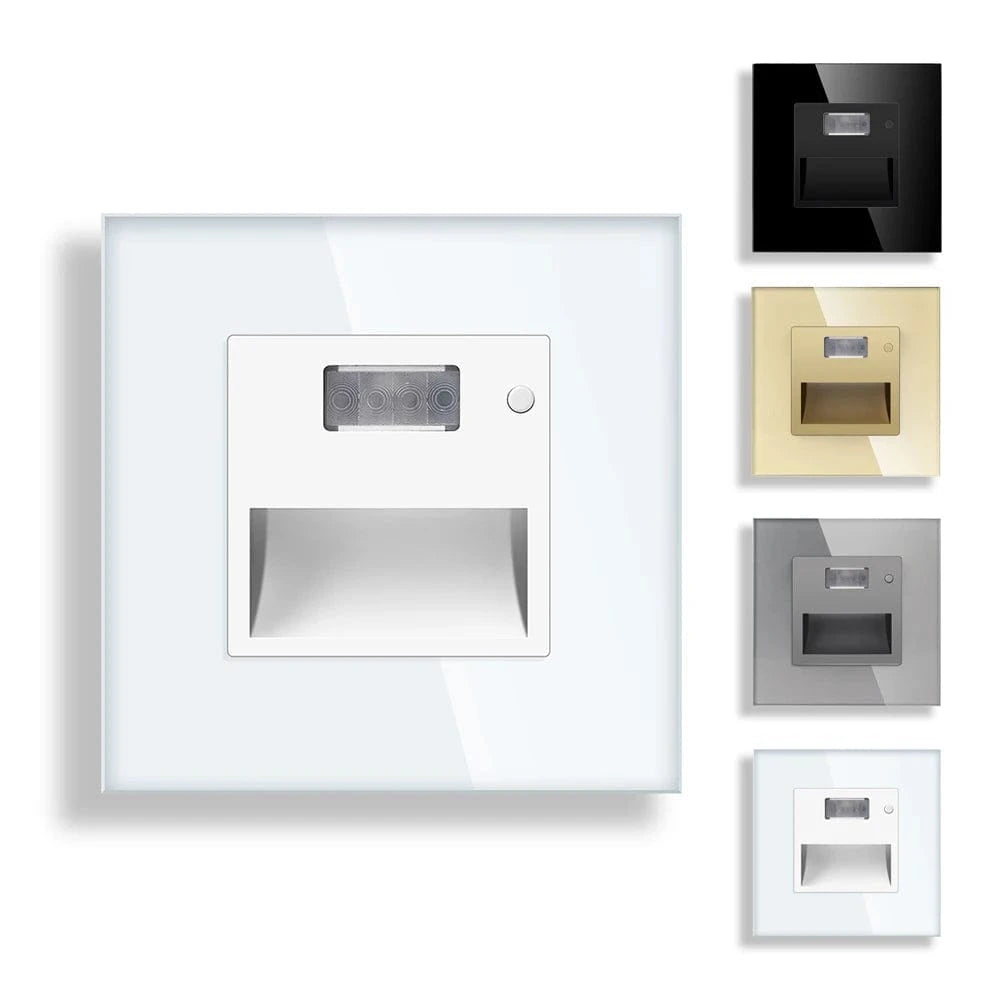 Verthara LED Motion Sensor Stair Light – Recessed Indoor Lighting for Stairwell and Corridor, Energy Efficient PIR Sensor