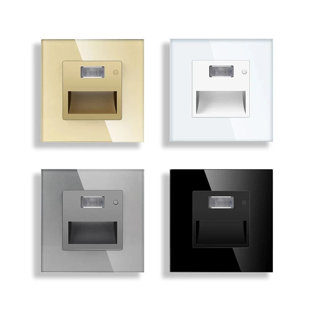 Verthara LED Motion Sensor Stair Light – Recessed Indoor Lighting for Stairwell and Corridor, Energy Efficient PIR Sensor