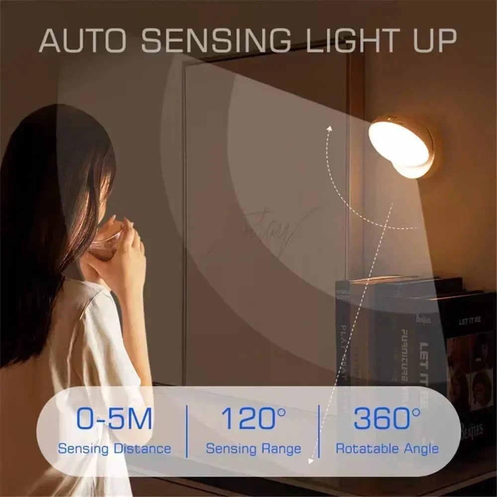 Verthara LED Night Lamp - Rechargeable Motion Sensor