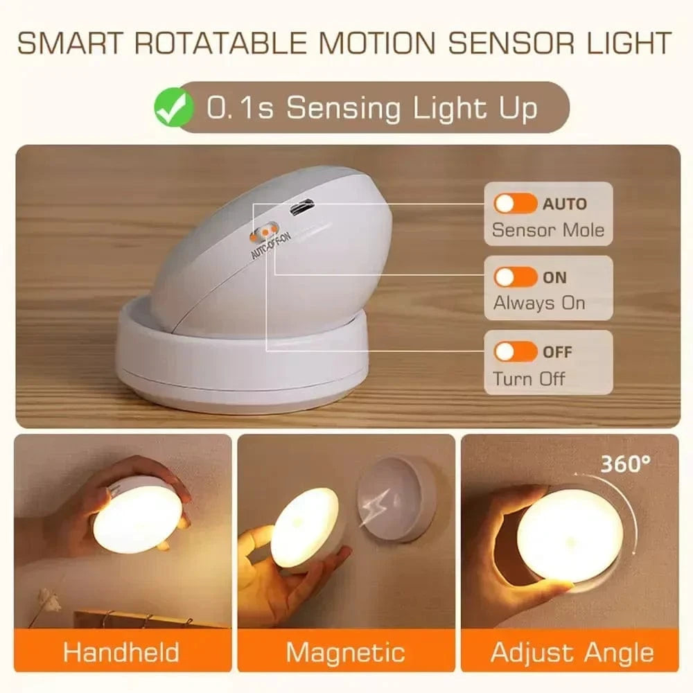 Verthara LED Night Lamp - Rechargeable Motion Sensor