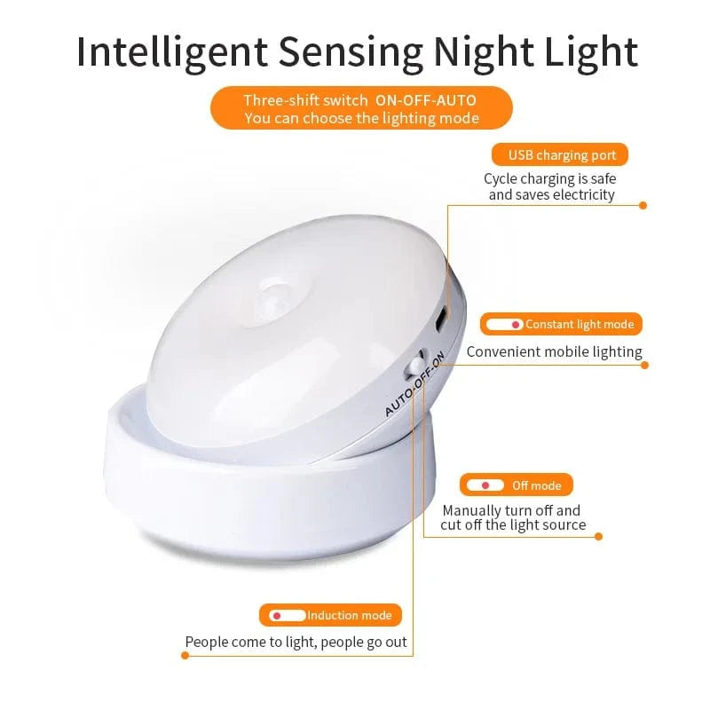 Verthara LED Night Lamp - Rechargeable Motion Sensor