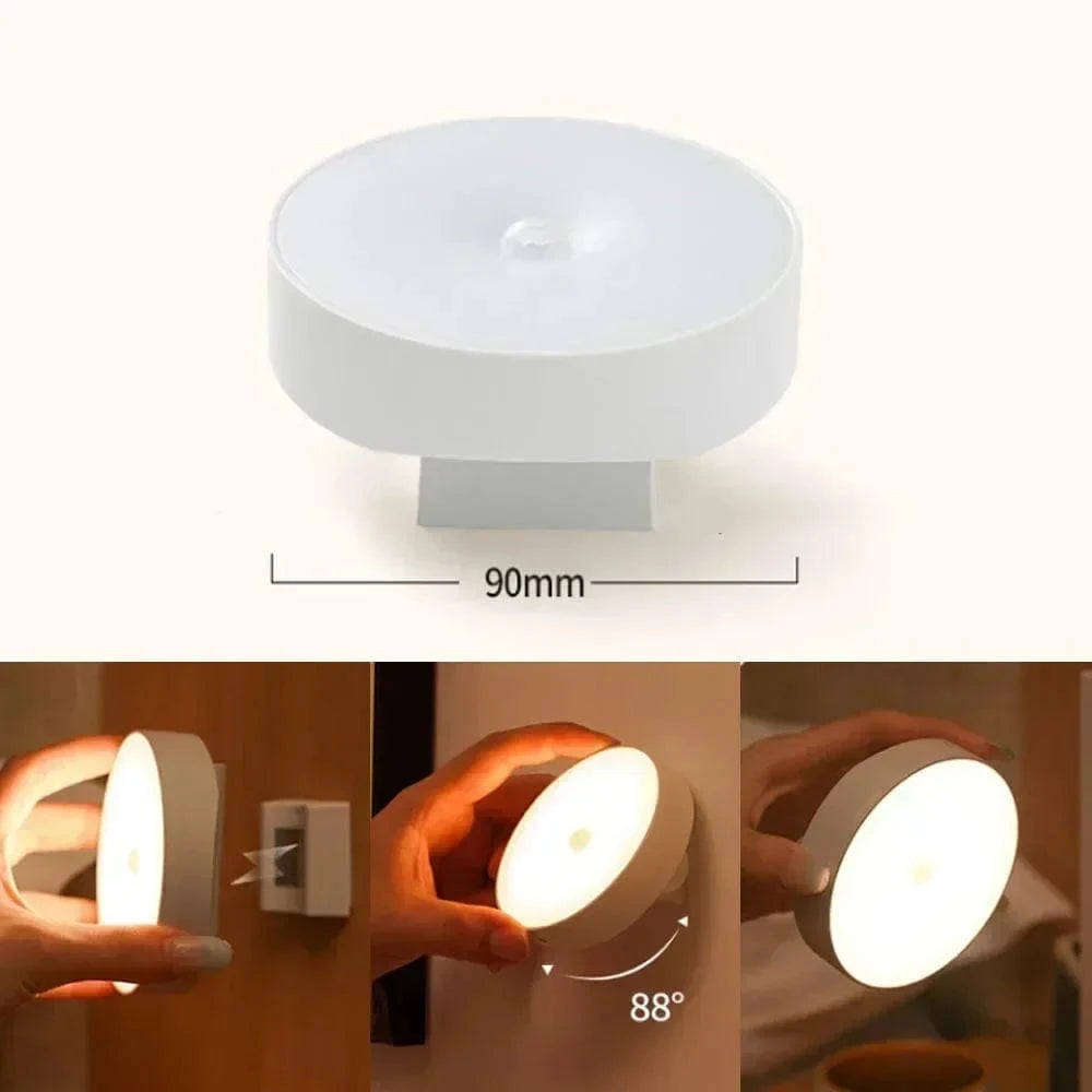 Verthara LED Night Lamp - Rechargeable Motion Sensor Warm 3000K / 88° Rotating