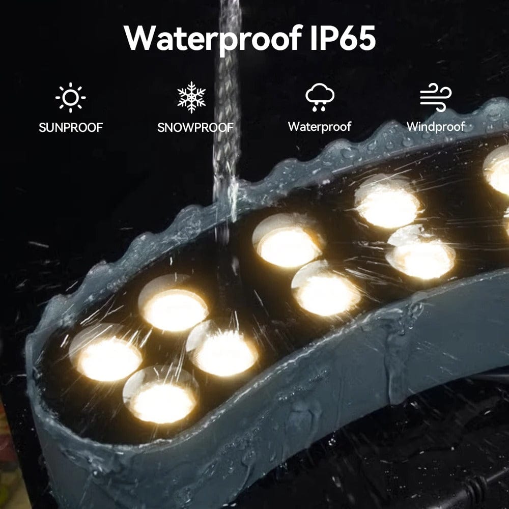 Verthara LED Outdoor Spotlight With Spike Mount – IP65 Rated - RGB - Aluminium - Garden Landscape Lighting - 12W - Durable and Weatherproof