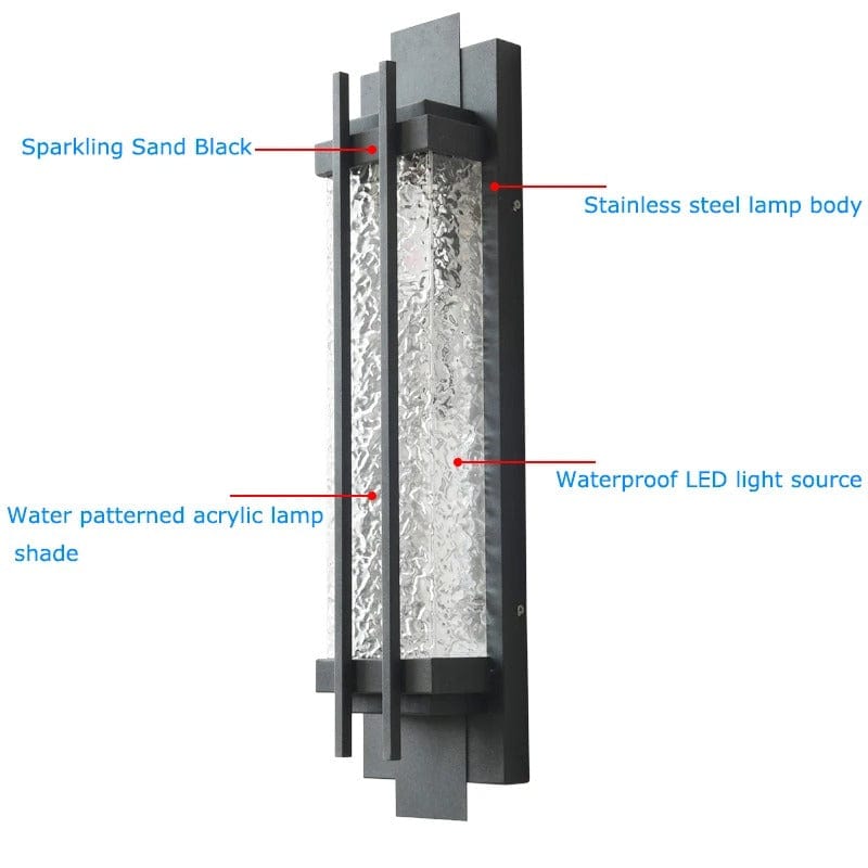 Verthara LED Outdoor Wall Light - Stainless Steel - IP65 Waterproof - Energy Efficient - Adjustable Colour Temperature - Modern Design