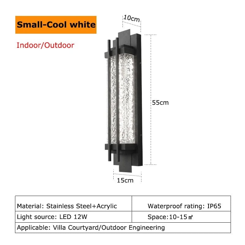 Verthara LED Outdoor Wall Light - Stainless Steel - IP65 Waterproof - Energy Efficient - Adjustable Colour Temperature - Modern Design