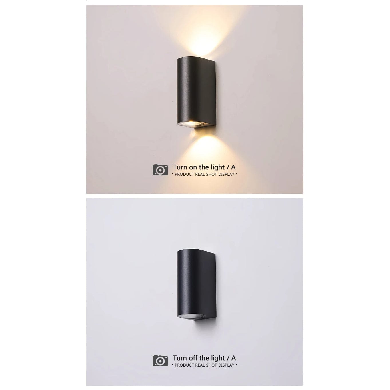Verthara LED Outdoor Wall Light - Waterproof Design - IP65 Rated - Durable ABS Material - Modern Cylinder Shape - 6W Power - Indoor/Outdoor Use