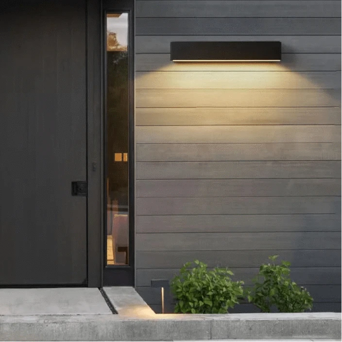 Verthara LED Outdoor Wall Lights - Waterproof Aluminum Sconces for Porch, Patio, and Garage - Modern Exterior Wall Lanterns