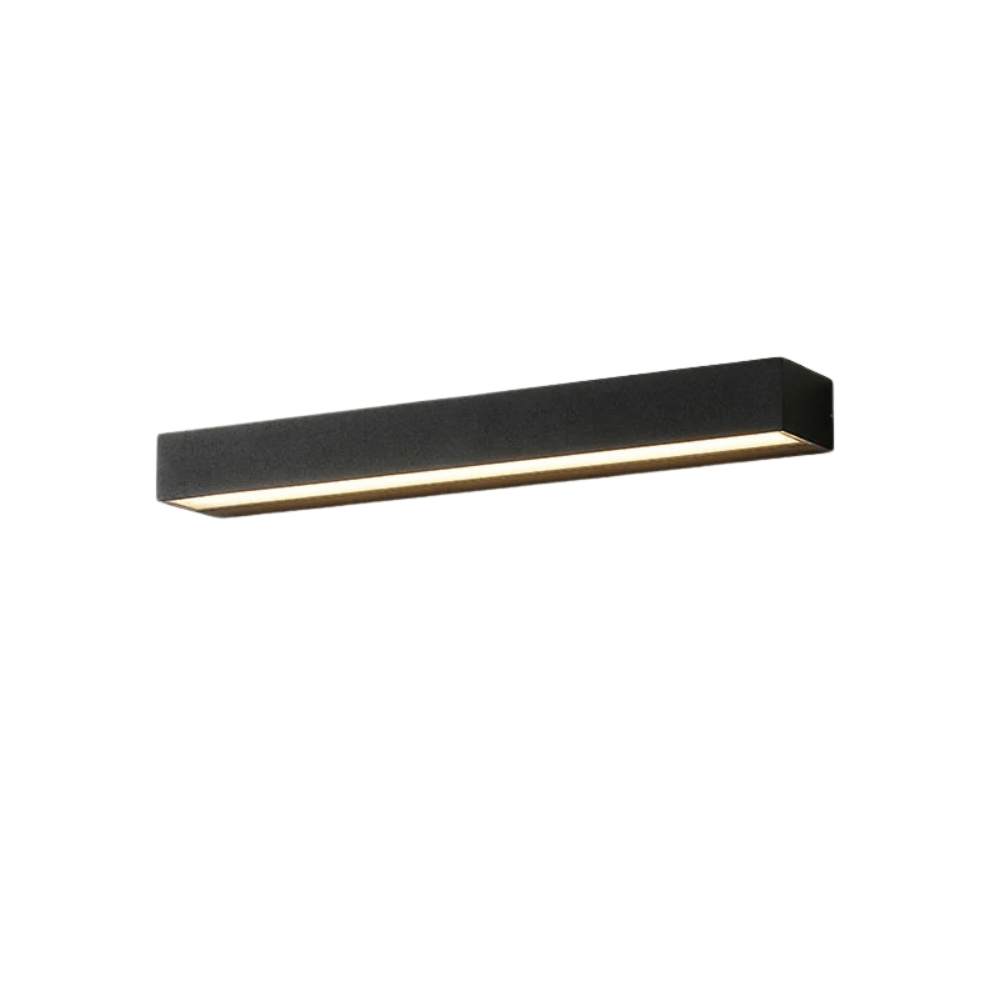 Verthara LED Outdoor Wall Lights - Waterproof Aluminum Sconces for Porch, Patio, and Garage - Modern Exterior Wall Lanterns Cool White 6000k / Black 50cm