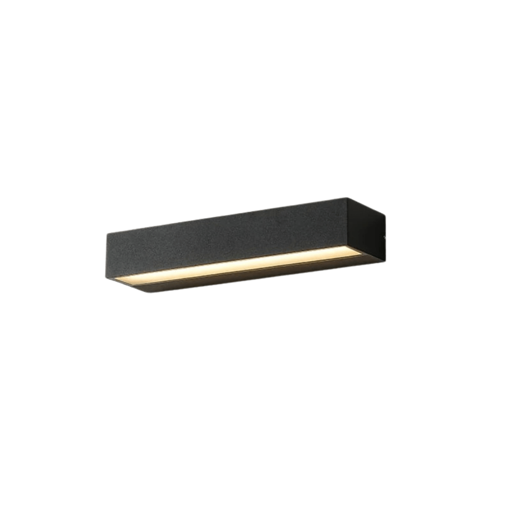 Verthara LED Outdoor Wall Lights - Waterproof Aluminum Sconces for Porch, Patio, and Garage - Modern Exterior Wall Lanterns Cool White 6000k / Black 30cm