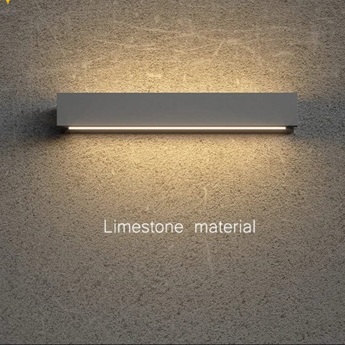 Verthara LED Outdoor Wall Sconce - Wall-Mounted - Waterproof - Adjustable Colour Temperature - Cement and Acrylic - Ideal for Garden and Porch Lighting