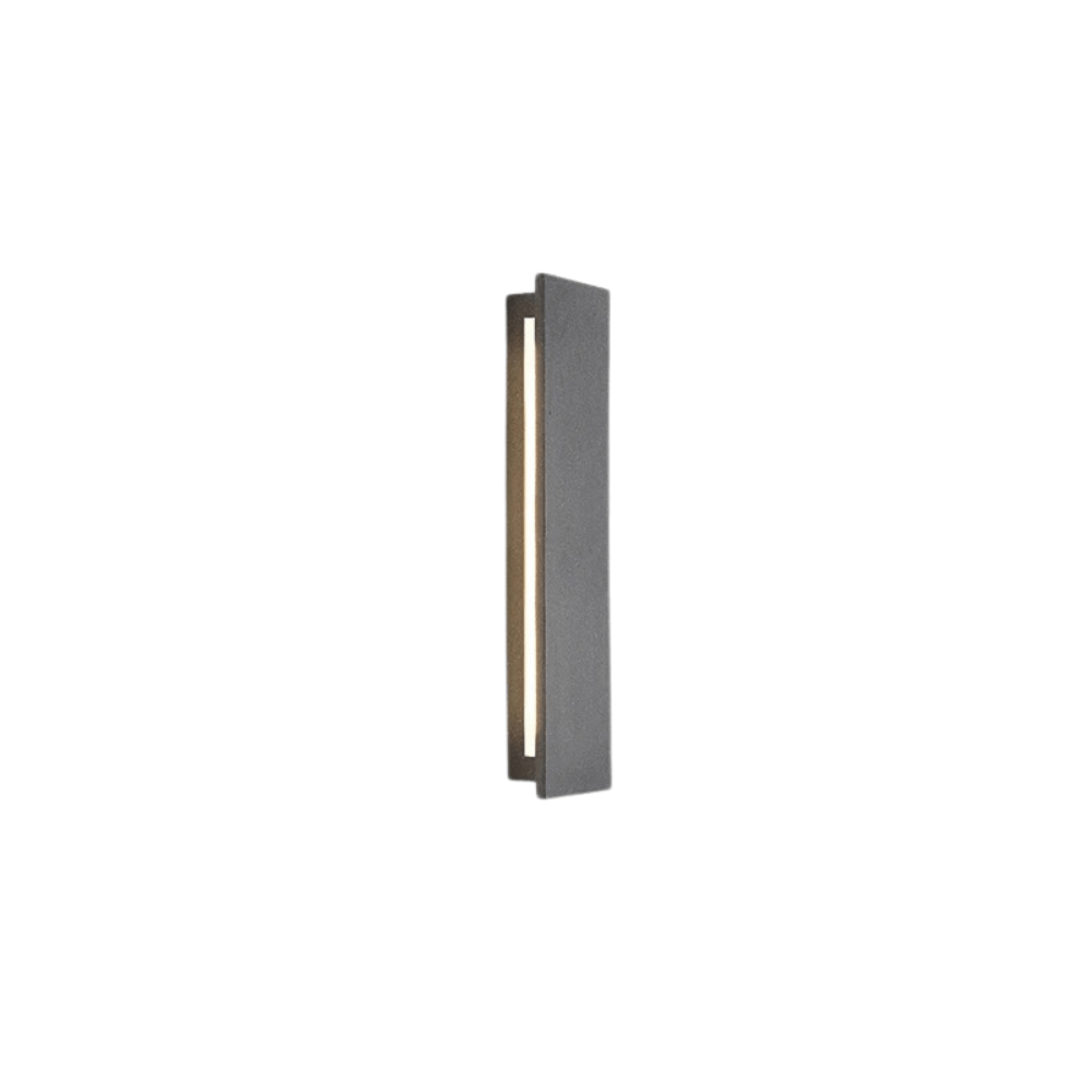 Verthara LED Outdoor Wall Sconce - Wall-Mounted - Waterproof - Adjustable Colour Temperature - Cement and Acrylic - Ideal for Garden and Porch Lighting neutral lighting / black
