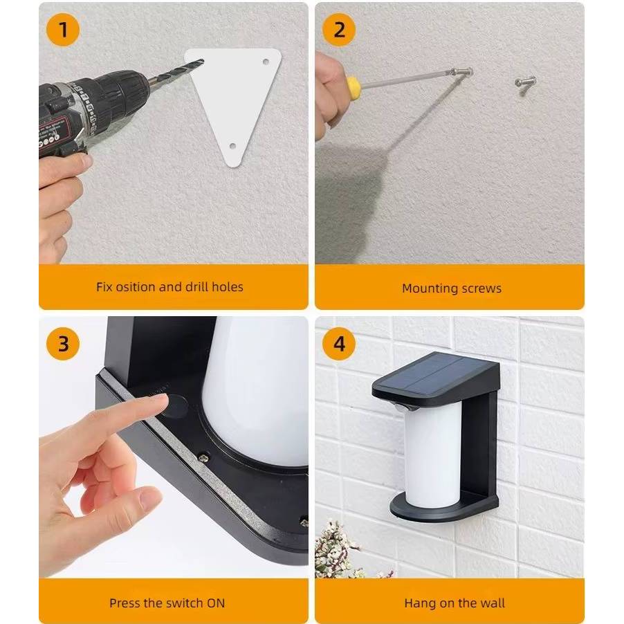 Verthara LED Solar Motion Sensor Garden Lamp – IP65 Waterproof Outdoor Wall Light for Pathways and Fences