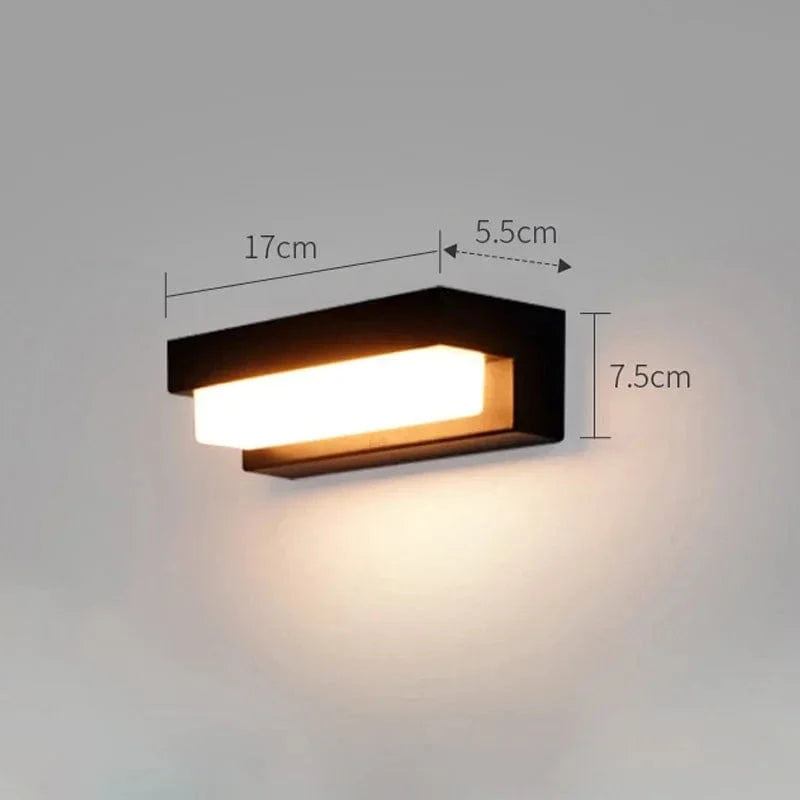Verthara LED Solar Wall Light - Wall-Mounted - Waterproof - Adjustable Colour Temperature - Ideal For Outdoor Spaces - Intelligent Light Control