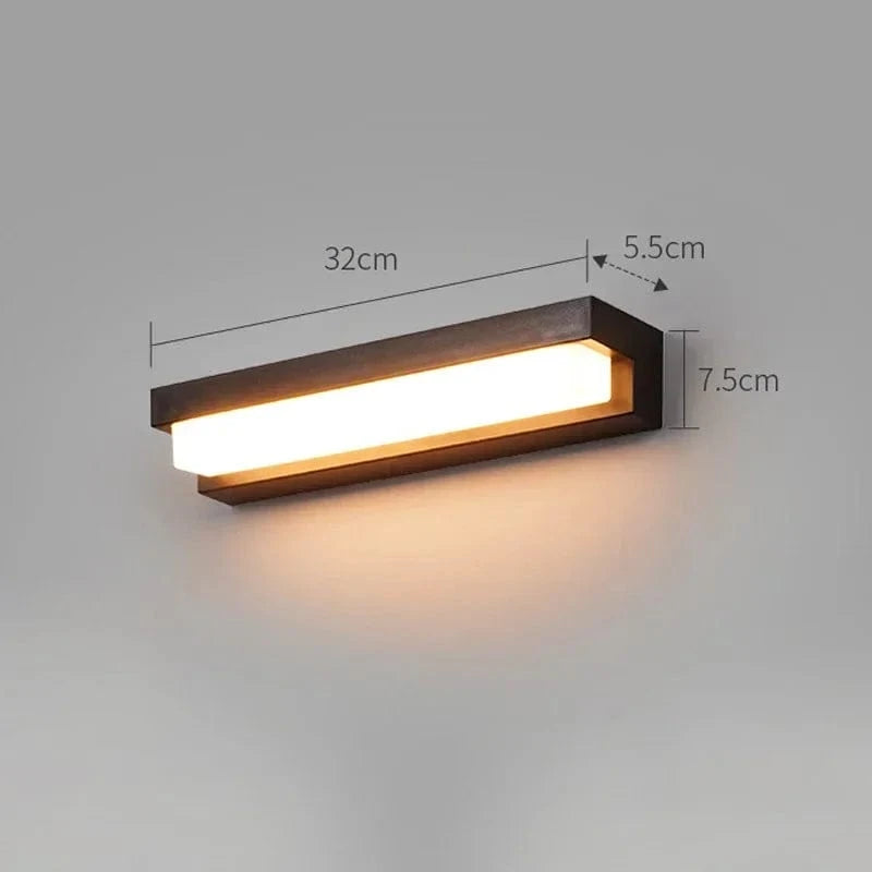 Verthara LED Solar Wall Light - Wall-Mounted - Waterproof - Adjustable Colour Temperature - Ideal For Outdoor Spaces - Intelligent Light Control