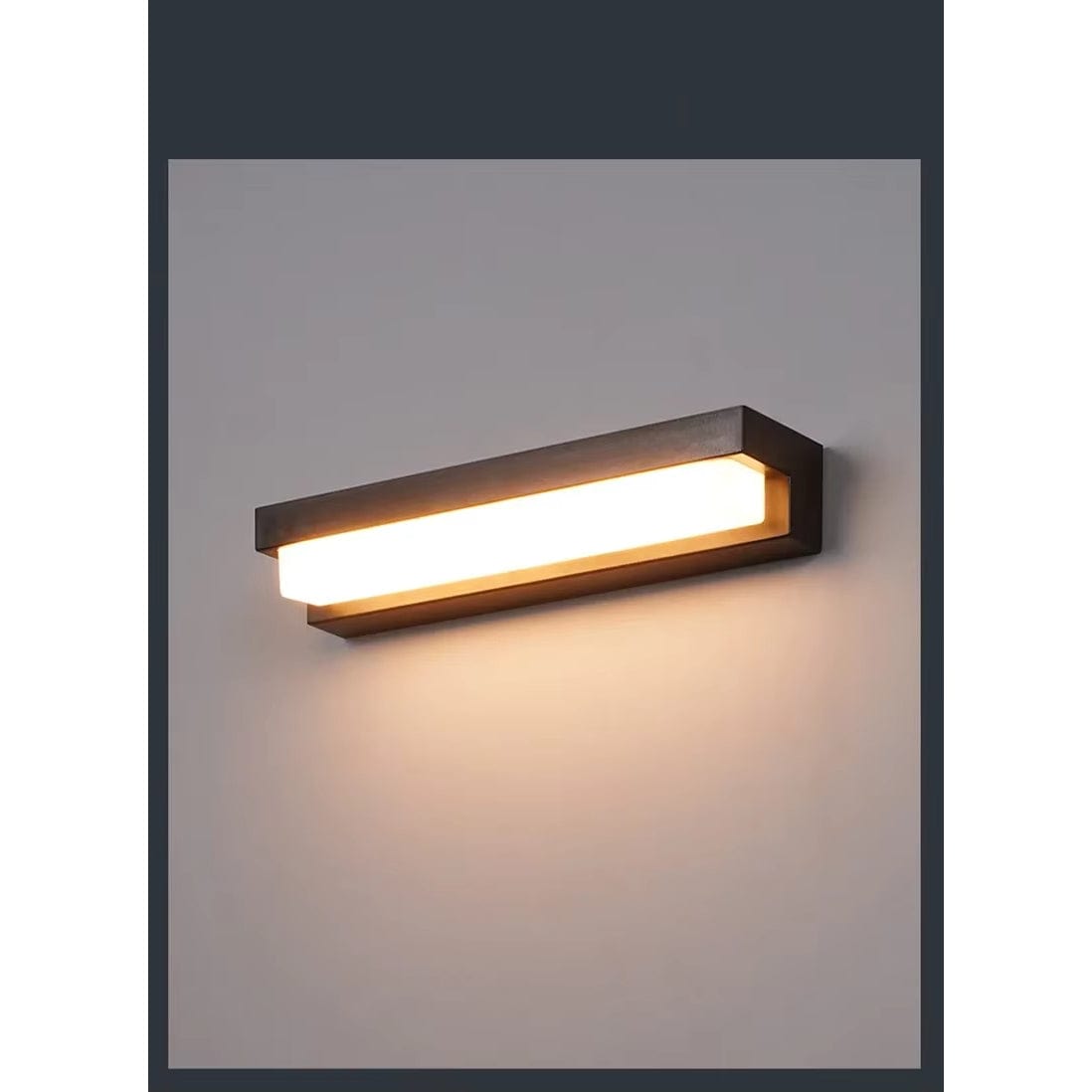 Verthara LED Solar Wall Light - Wall-Mounted - Waterproof - Adjustable Colour Temperature - Ideal For Outdoor Spaces - Intelligent Light Control 32 cm