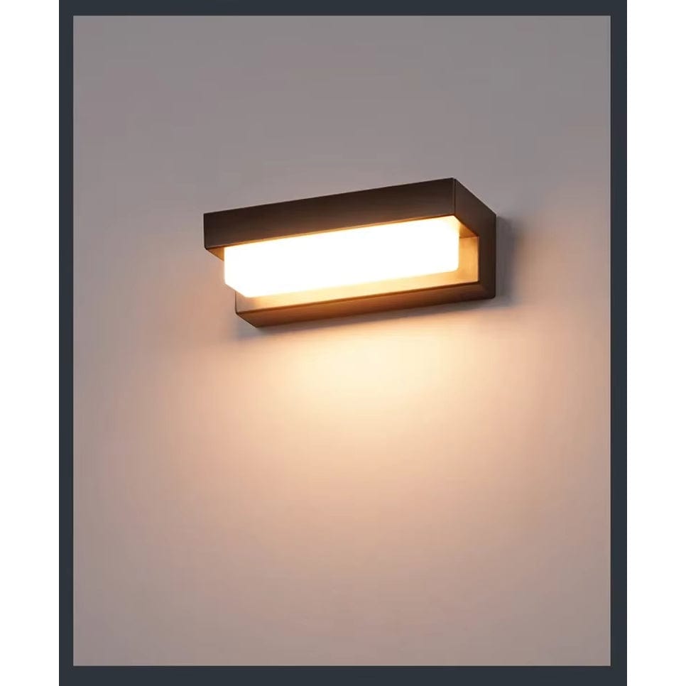 Verthara LED Solar Wall Light - Wall-Mounted - Waterproof - Adjustable Colour Temperature - Ideal For Outdoor Spaces - Intelligent Light Control 17 cm