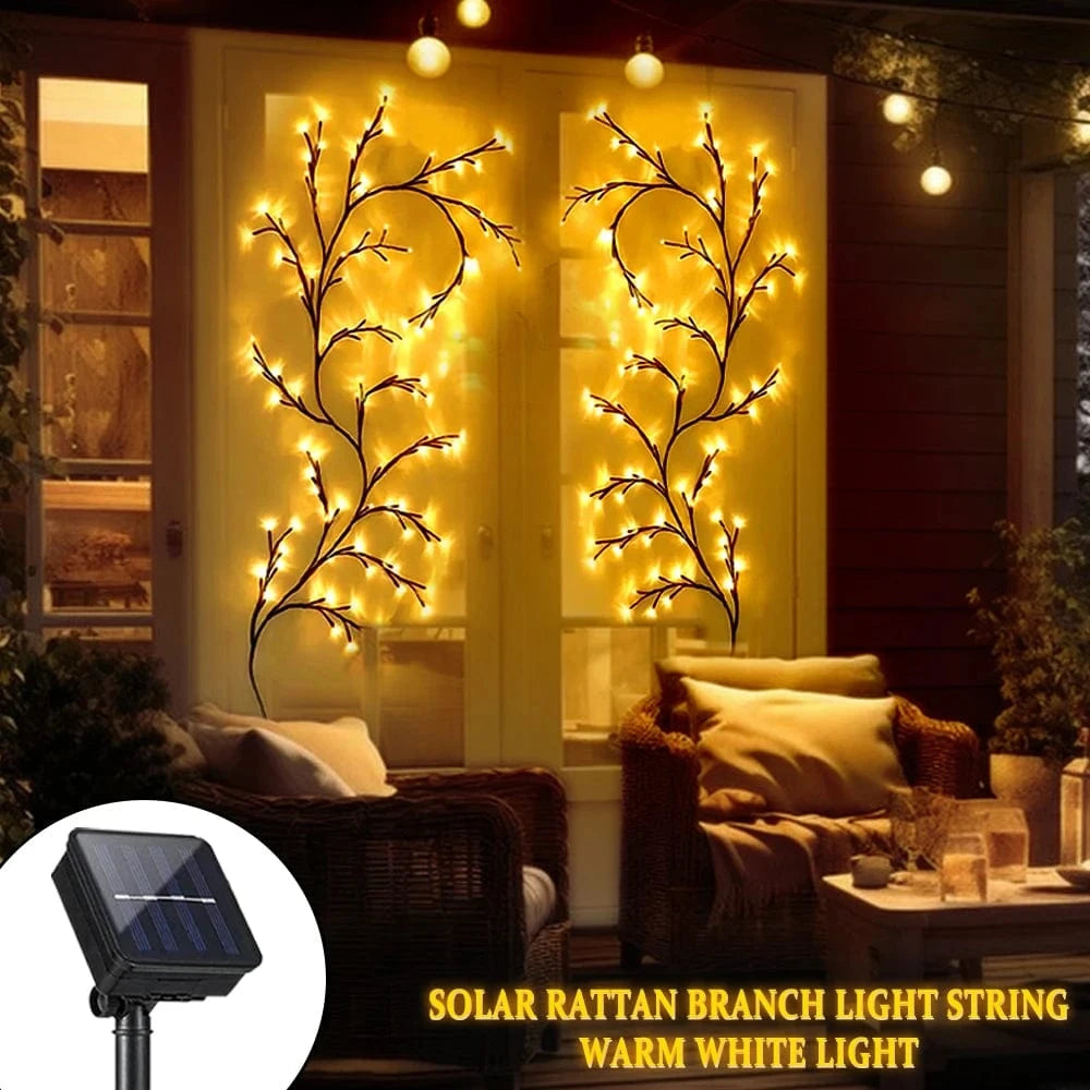 Verthara LED Tree Branch Lamp - Solar or USB Powered