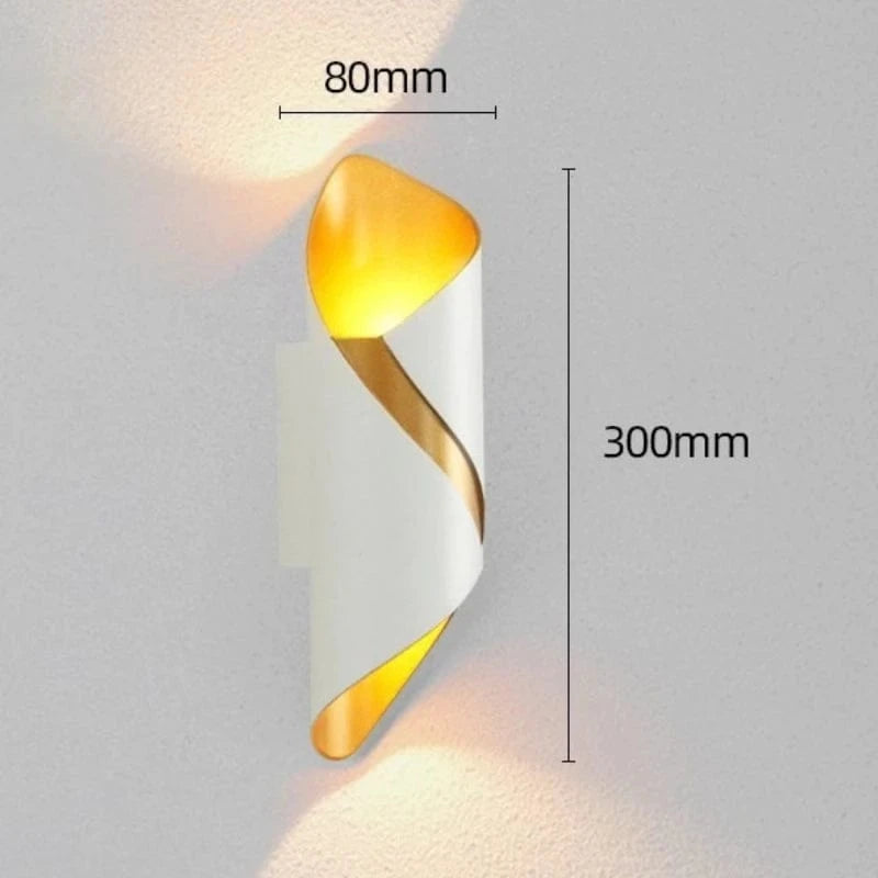 Verthara LED Wall Light - Wall-Mounted - IP65 Waterproof - Creative Up and Down Lighting - Modern Design - Suitable for Indoor/Outdoor Use Warm White / B