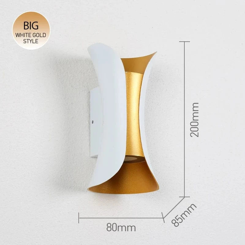 Verthara LED Wall Light With Modern Design – Waterproof - Adjustable Colour Temperature - Aluminium - Indoor/Outdoor Use