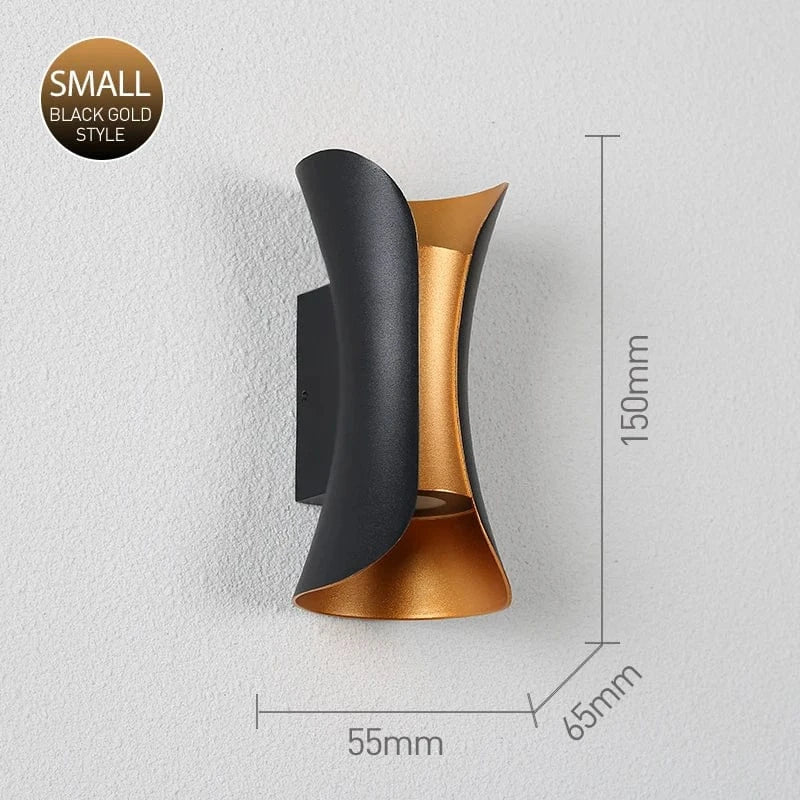 Verthara LED Wall Light With Modern Design – Waterproof - Adjustable Colour Temperature - Aluminium - Indoor/Outdoor Use