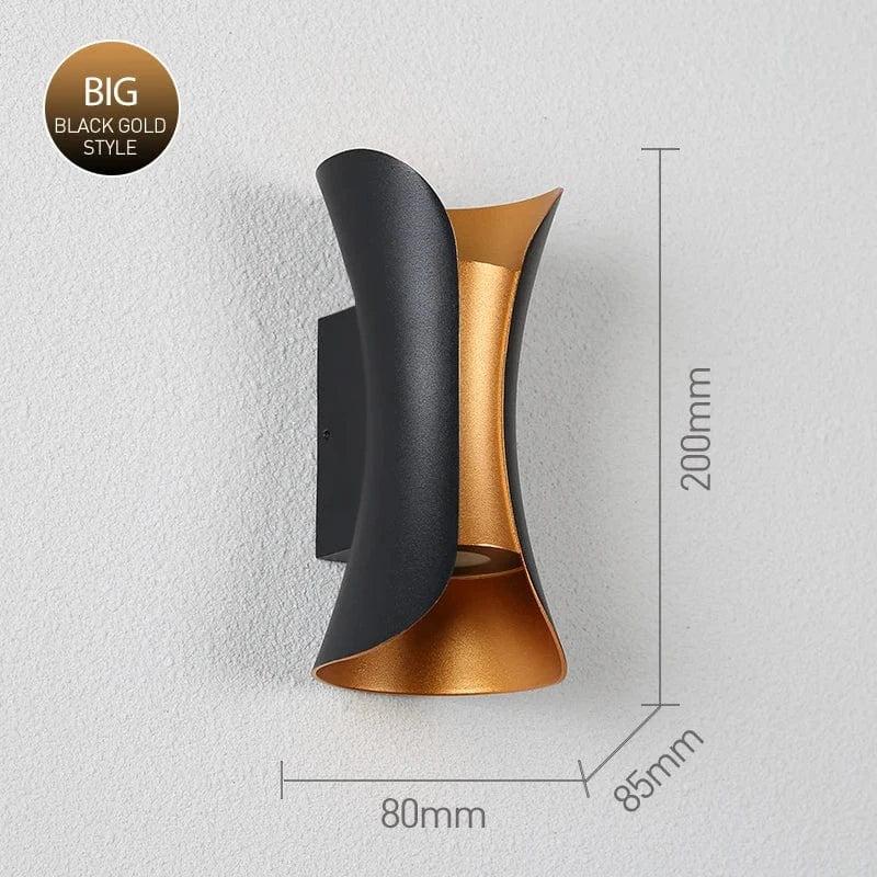 Verthara LED Wall Light With Modern Design – Waterproof - Adjustable Colour Temperature - Aluminium - Indoor/Outdoor Use