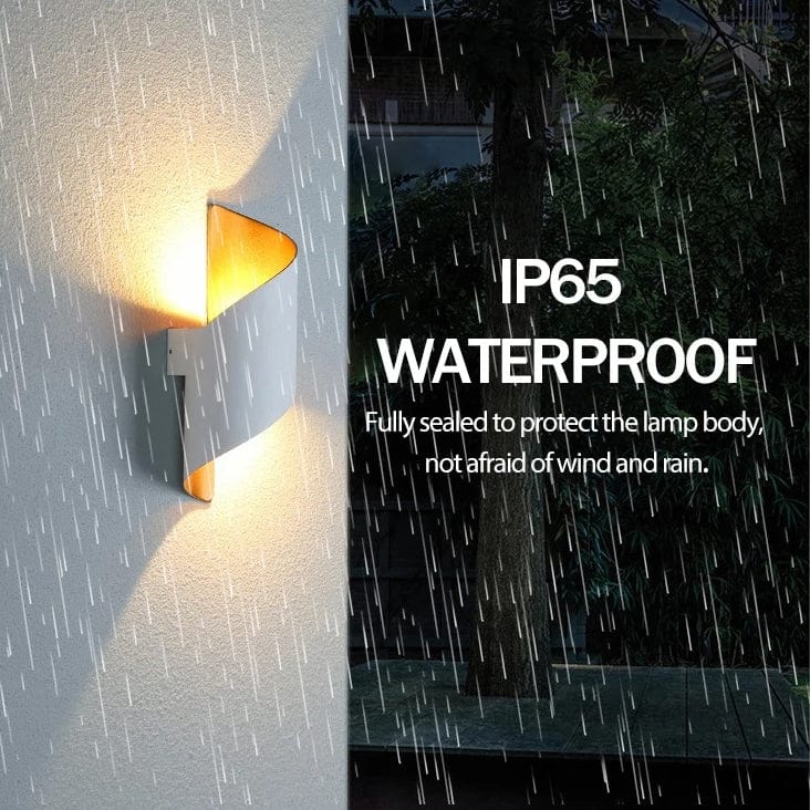 Verthara LED Wall Light With Modern Spiral Design - Waterproof - Indoor/Outdoor Use - 10W - Aluminium Construction - IP65 Rated