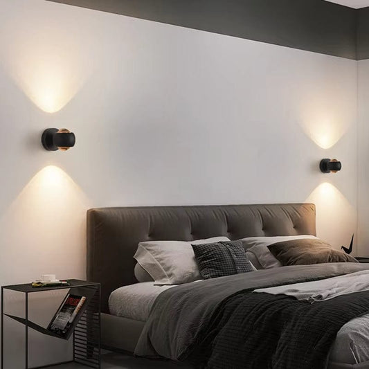 Verthara LED Wall Light With Rotatable Design – Modern - Frosted Metal - Acrylic Lens - Up/Down Lighting - Nordic Style