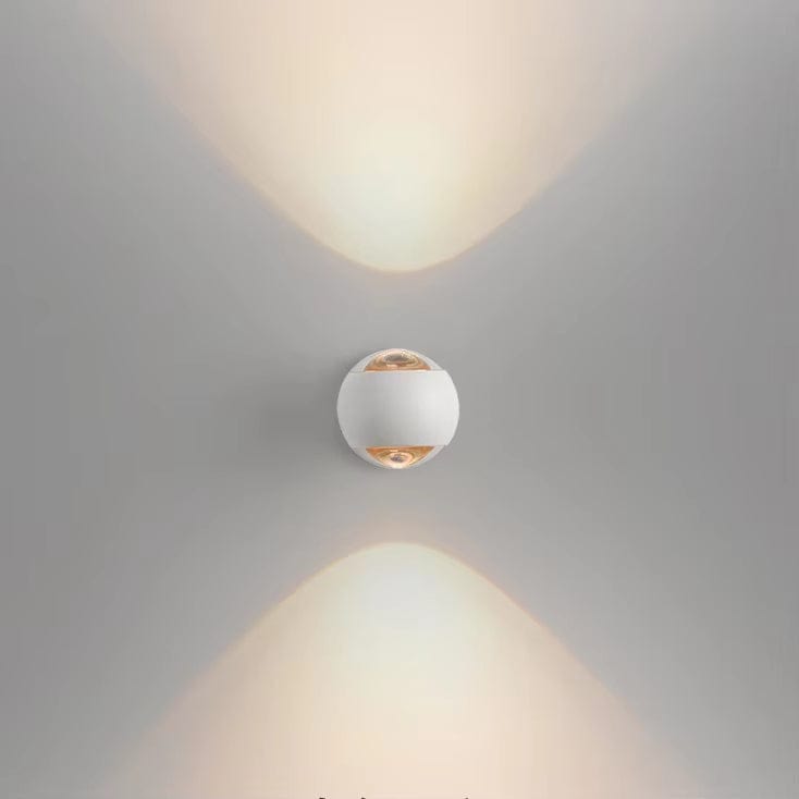 Verthara LED Wall Light With Rotatable Design – Modern - Frosted Metal - Acrylic Lens - Up/Down Lighting - Nordic Style Warm White (2700-3500K) / Frosted White