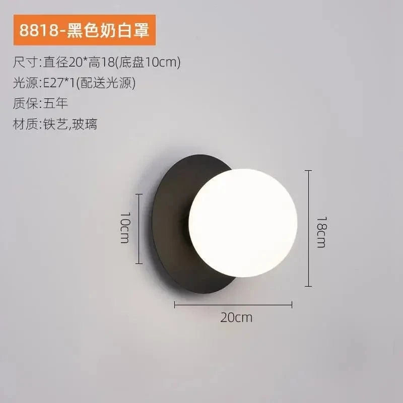 Verthara LED Wall Sconce - Modern Indoor Wall Lamp for Bedroom, Living Room, and Stairs - Energy Efficient Decorative Wall Lights black / No light bulb