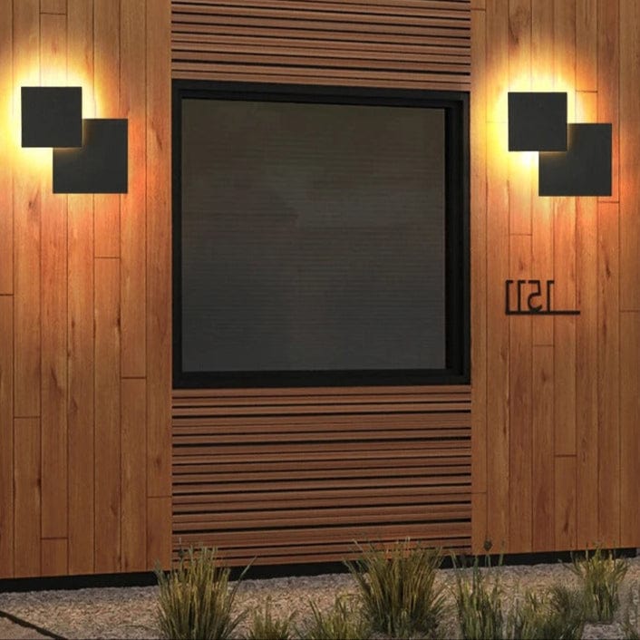 Verthara LED Waterproof Outdoor Wall Lamp with 360° Rotation – Modern Exterior Wall Light for Gardens and Doorways