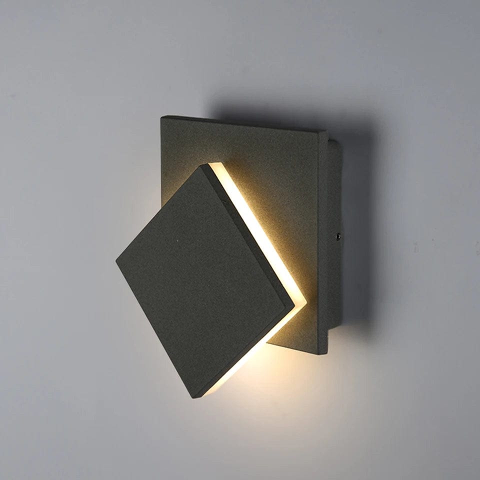 Verthara LED Waterproof Outdoor Wall Lamp with 360° Rotation – Modern Exterior Wall Light for Gardens and Doorways Cool White