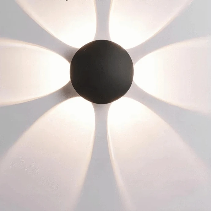 Verthara LED Waterproof Outdoor Wall Light – Black Wall Lamp, 5W/6W, IP65 Rated for Home and Garden Cool White(5500-7000K) / Style B