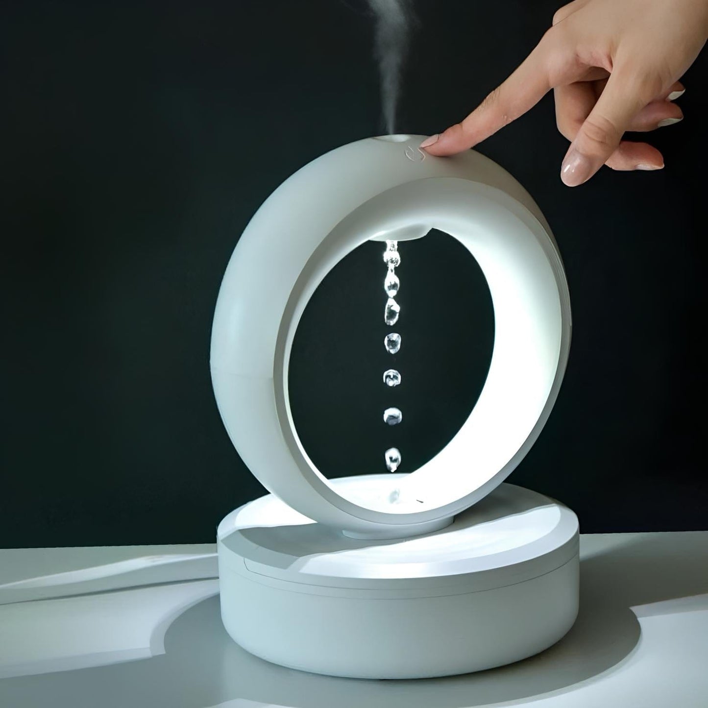 Verthara Levitating Water Droplet Ultrasonic Humidifier with LED Lighting