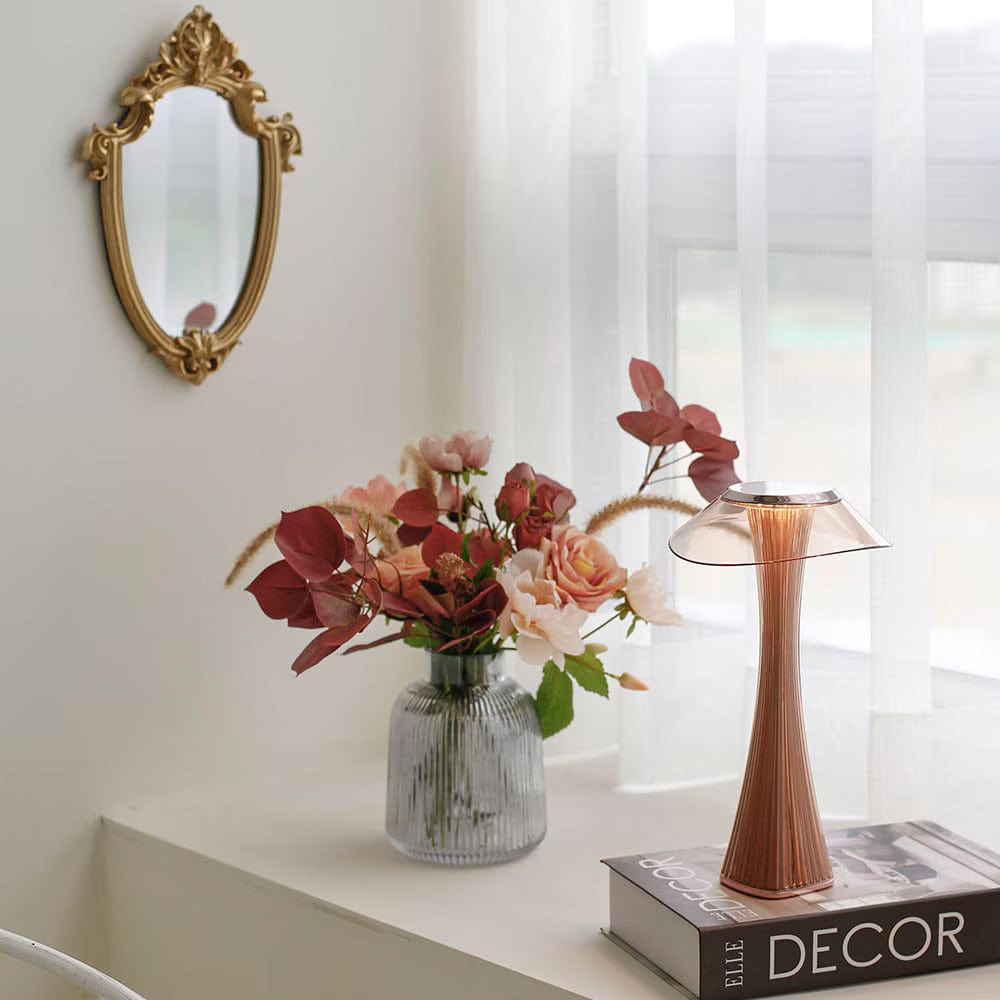 Verthara Luxury Crystal Rechargeable Table Lamp