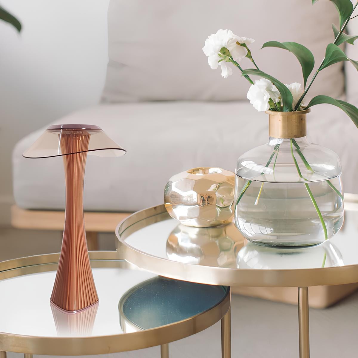 Verthara Luxury Crystal Rechargeable Table Lamp