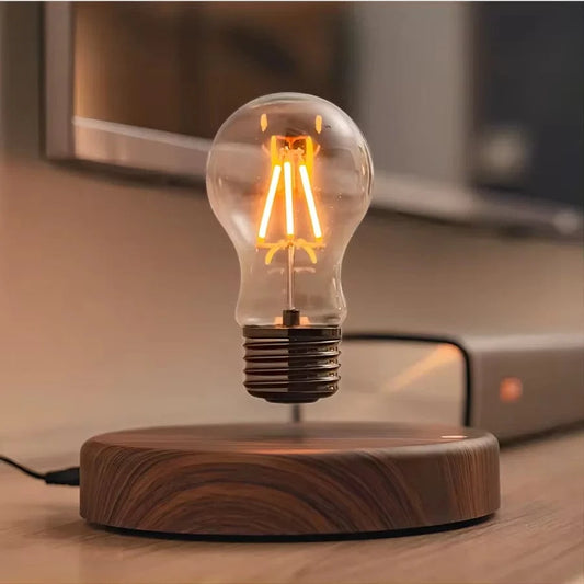 Verthara Magnetic Levitation LED Desk Lamp With Touch Control – Tri-Colour Switching - Warm White Light - Creative Home Office Decoration